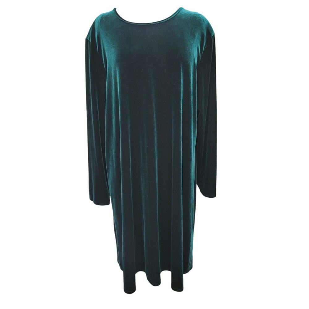 K.C. Spencer New York Green Velvet Dress Size 22